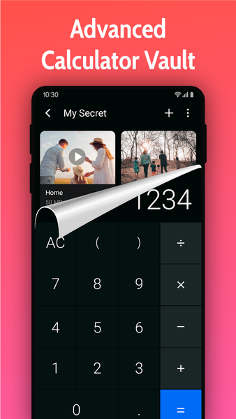 Calculator Vault, Gallery Lock - Image screenshot of android app