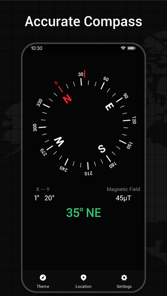 Compass App: Direction Compass - عکس برنامه موبایلی اندروید