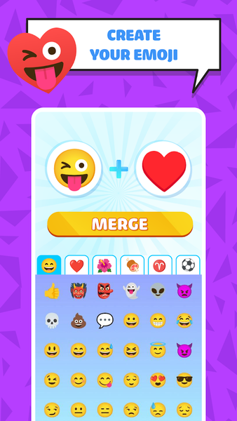 Emoji Merge: Create Emoji Kits - Image screenshot of android app