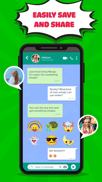 Emoji Maker - DIY Emoji Merge - عکس برنامه موبایلی اندروید