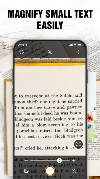 Magnifying Glass with Flash - عکس برنامه موبایلی اندروید