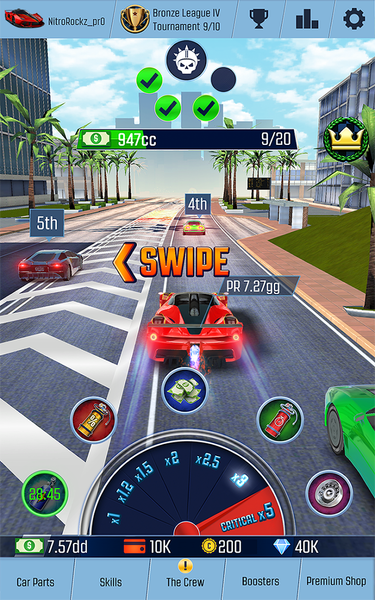 Idle Racing GO: Clicker Tycoon - Gameplay image of android game