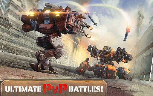 Robots Battle Arena: Mech Shooter & Steel Warfare - Gameplay image of android game