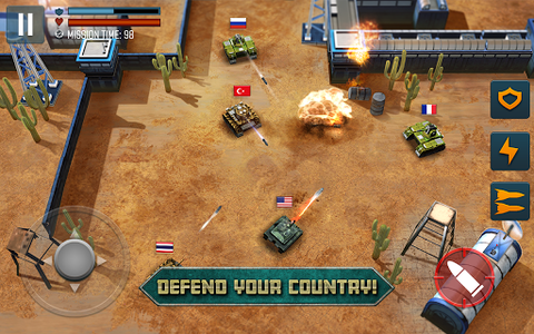 Tank Battle Heroes: World War - Gameplay image of android game