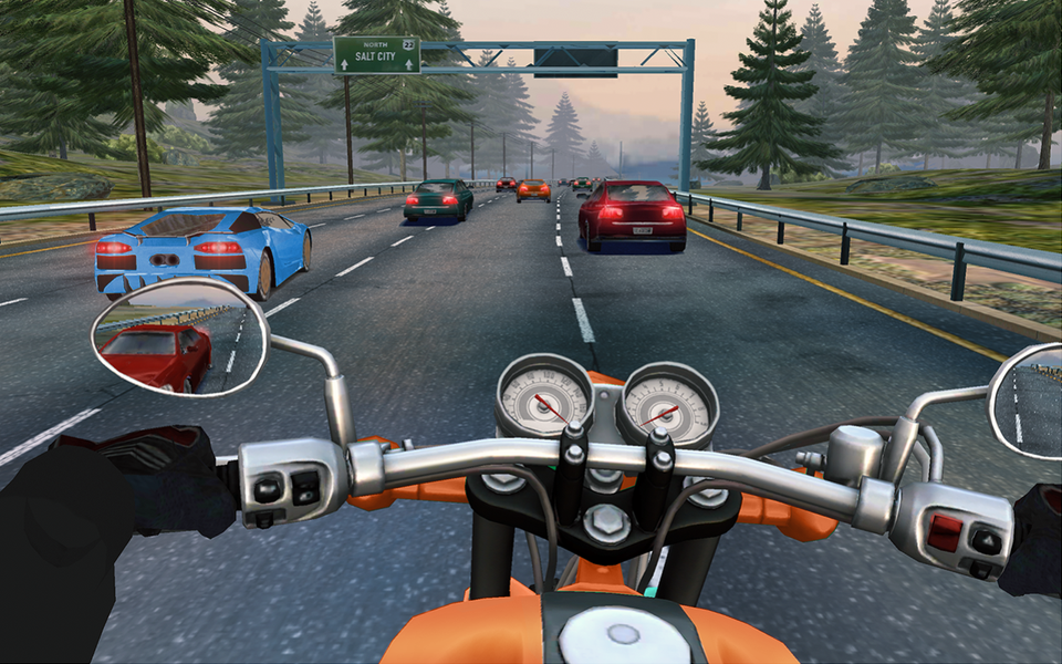 Top Rider: Bike Race & Real Traffic - Gameplay image of android game