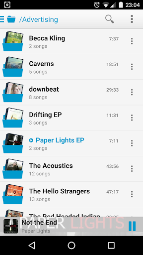 PlayerPro Cloudy Skin - Image screenshot of android app