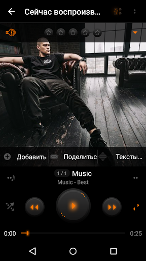 Skin for PlayerPro Crypto Orange - عکس برنامه موبایلی اندروید