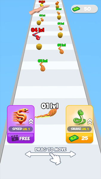 Snake Clash: Merge & Rule - Gameplay image of android game