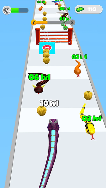 Snake Clash: Merge & Rule - Gameplay image of android game