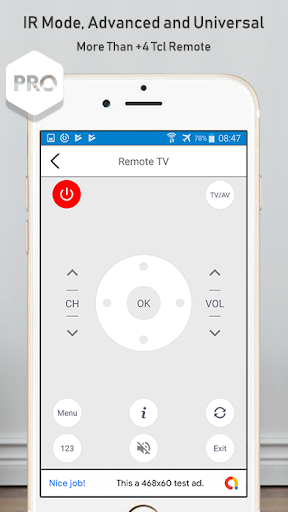 Remote control for tcl - Image screenshot of android app