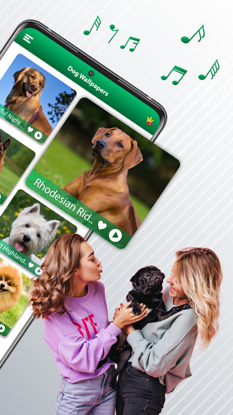 Dog Sound Ringtones Wallpapers - عکس برنامه موبایلی اندروید