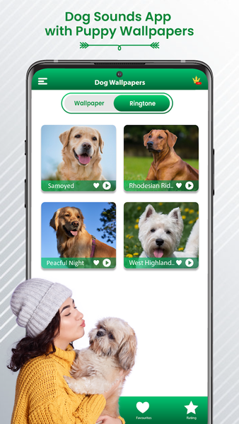 Dog Sound Ringtones Wallpapers - عکس برنامه موبایلی اندروید