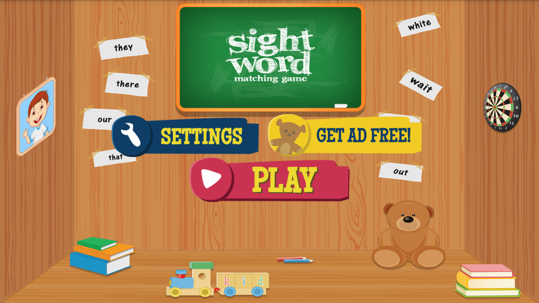 Sight Word Matching - Gameplay image of android game