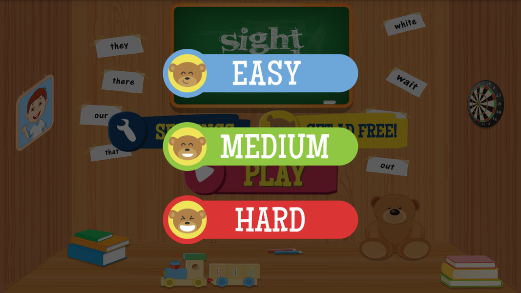 Sight Word Matching - Gameplay image of android game