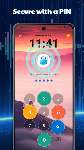 Voice Lock Screen: Phone Lock - Image screenshot of android app