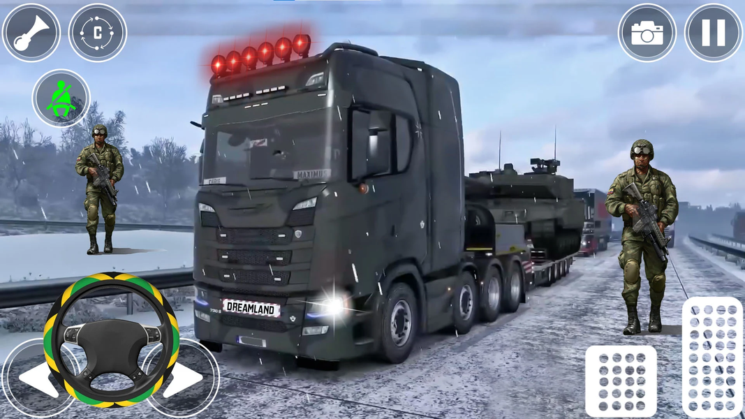 Army Truck Game Simulator ۳D - عکس بازی موبایلی اندروید