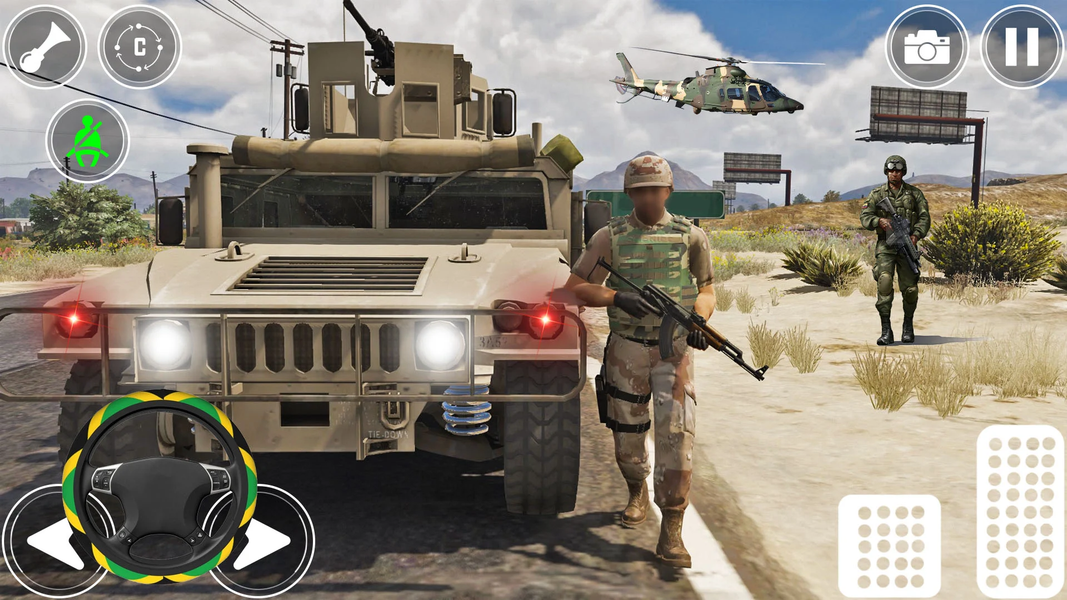 Army Truck Game Simulator ۳D - عکس بازی موبایلی اندروید