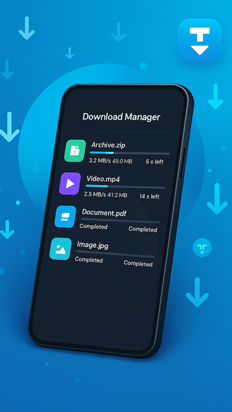 TDM: Files Download Manager - عکس برنامه موبایلی اندروید