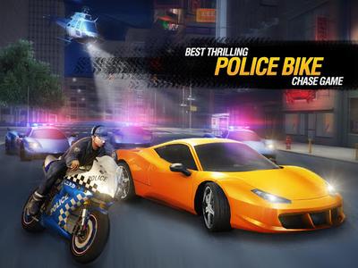 Police Motorcycle Chase-Bike Game - عکس بازی موبایلی اندروید