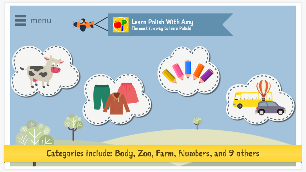 Learn Polish With Amy for Kids - Gameplay image of android game