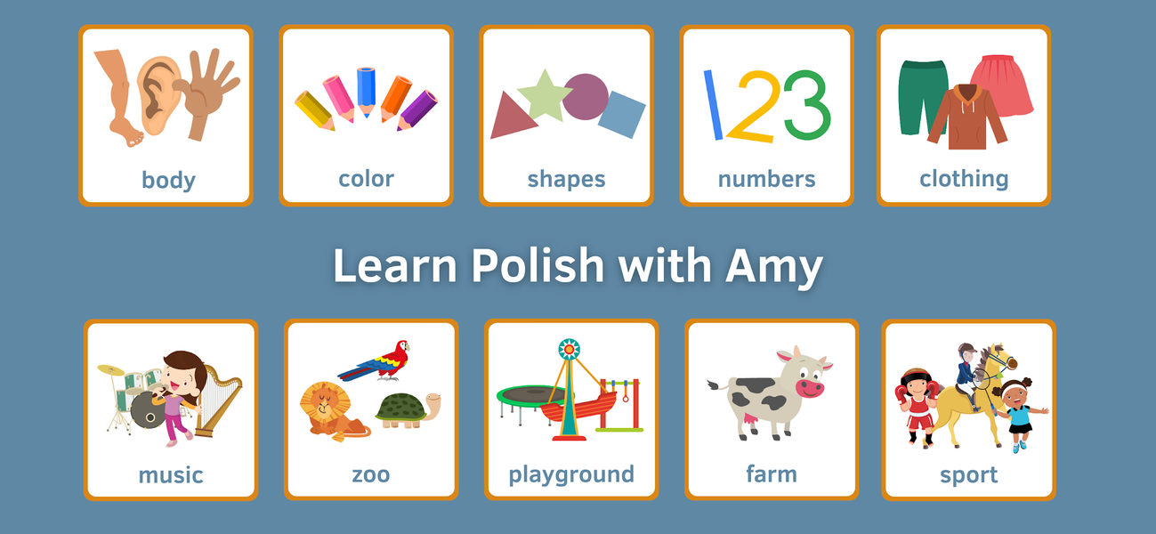 Learn Polish With Amy for Kids - Gameplay image of android game