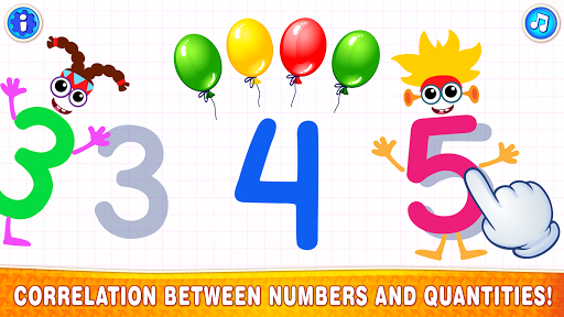 Learning numbers for kids! - عکس بازی موبایلی اندروید