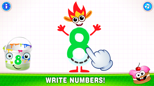 Learning numbers for kids! - عکس بازی موبایلی اندروید