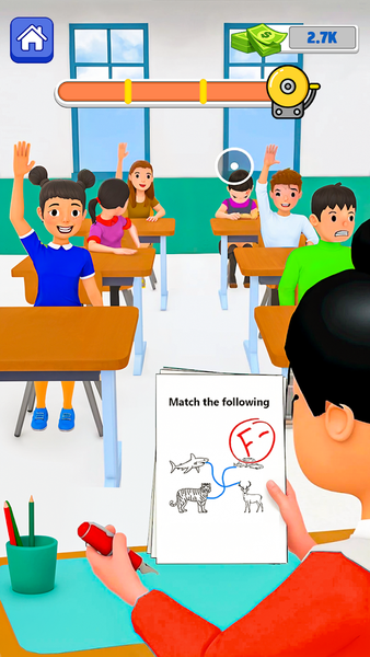 Strict Teacher Simulator Game - Gameplay image of android game