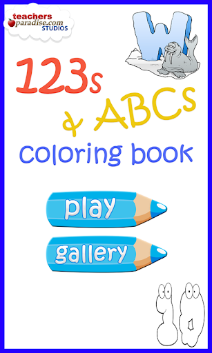 ۱۲۳s ABCs Kids Coloring Book - عکس بازی موبایلی اندروید