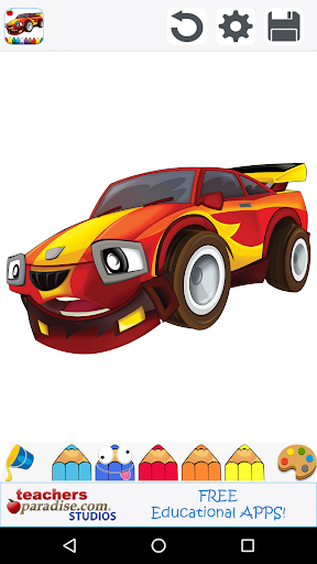Cars Coloring Book Game - عکس بازی موبایلی اندروید