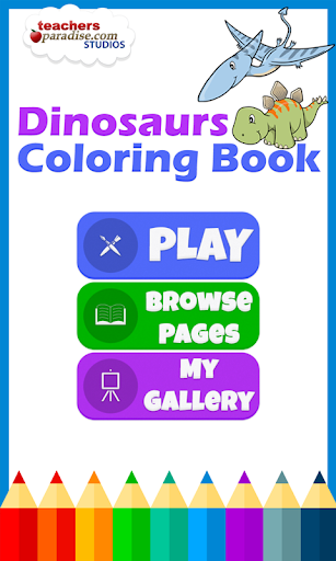 Dinosaurs Coloring Book - Gameplay image of android game