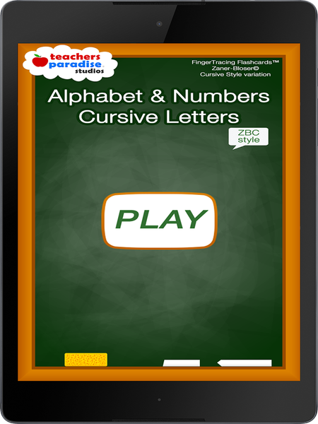 123s ABCs Cursive writing-ZBC - Gameplay image of android game