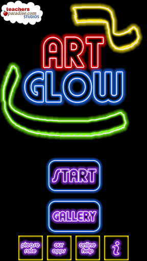 ArtGlow Draw Magic Neon Paint - Gameplay image of android game