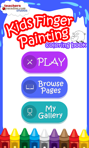 Kids Finger Painting Coloring - Gameplay image of android game