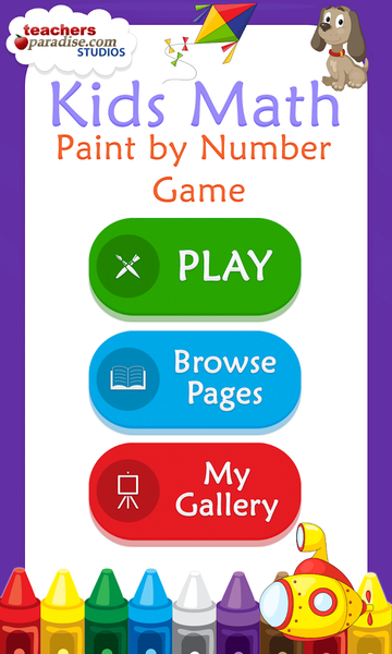 Kids Math Paint by Number Game - عکس بازی موبایلی اندروید