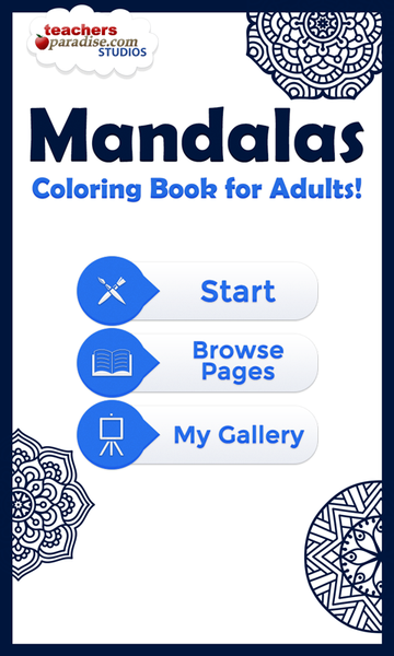 Adult Coloring Books: Mandalas - عکس برنامه موبایلی اندروید
