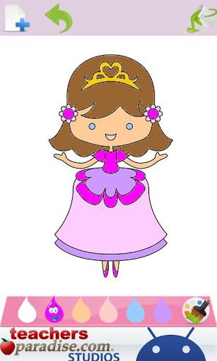 Prince & Princess Coloring Book - Gameplay image of android game