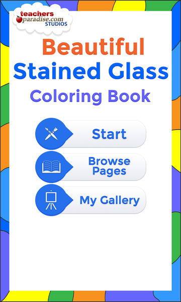 Stained Glass Coloring Book - عکس برنامه موبایلی اندروید