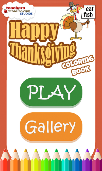Thanksgiving Coloring Book - عکس بازی موبایلی اندروید