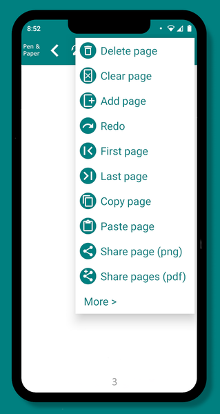 Pen & Paper : handwrite notes - Image screenshot of android app