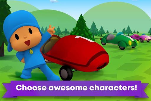 Pocoyo Racing: Kids Car Race - Fast 3D Adventure - Gameplay image of android game