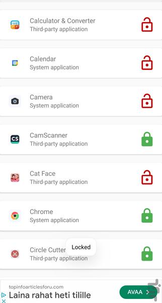 Pro Application Lock - Image screenshot of android app