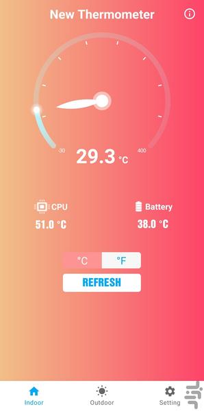 New Thermometer - Image screenshot of android app