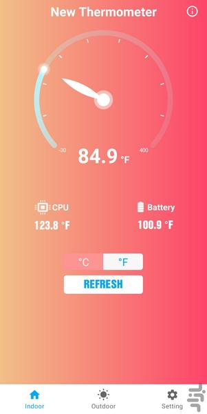 New Thermometer - Image screenshot of android app