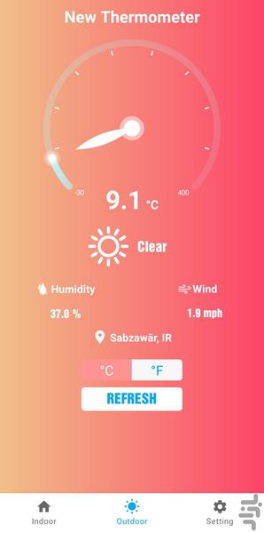 دماسنج جدید - عکس برنامه موبایلی اندروید