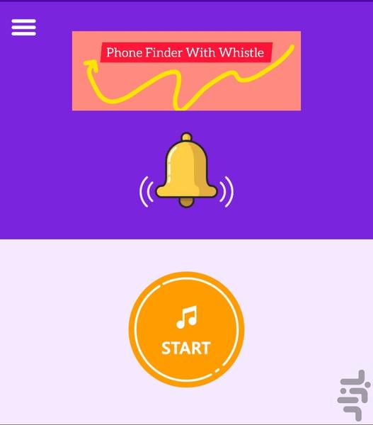 Phone Finder With Whistle - Image screenshot of android app