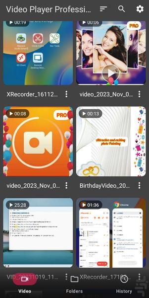 Video Player Professional - Image screenshot of android app