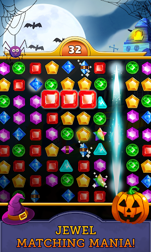 Jewel Mania: Halloween - Gameplay image of android game