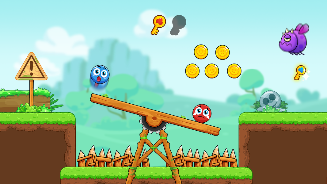 Red and Blue: Ball Heroes - عکس بازی موبایلی اندروید