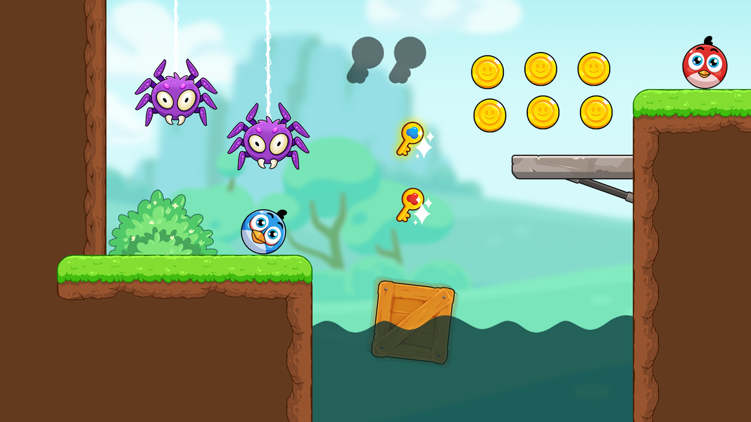 Red and Blue: Ball Heroes - عکس بازی موبایلی اندروید